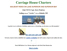 Tablet Screenshot of carriagehousecharters.com
